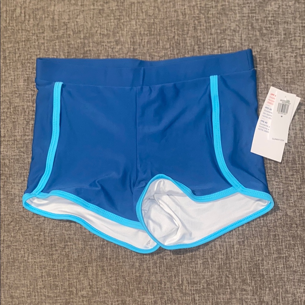 Old Navy Kids Swim Shorts - Blue with Light Blue Trim